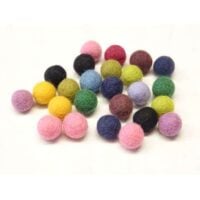 Palline in feltro pressato  cm 2 colori misti