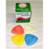 Gesso per sarti tailors' soft rosso-bianco-blu e giallo 10 pezzi misti - immagine 2