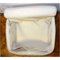 Bacinella porta fuselli ed accessori "cuori nocciola" by laboratorio degli elfi