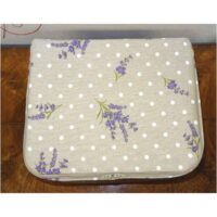 Bacinella porta fuselli ed accessori "pois e lavanda" by laboratorio degli elfi