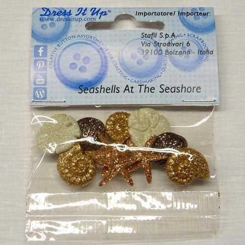 Bottoni decorativi  "Seashell at the Seashore"
