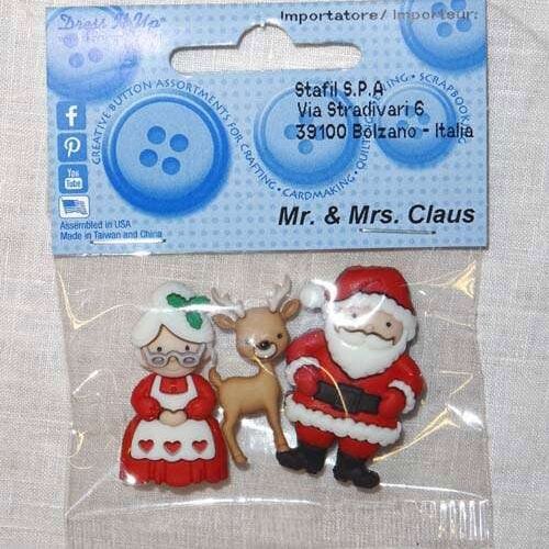 Bottoni decorativi "babbo natale"