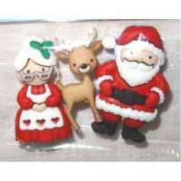 Bottoni decorativi "babbo natale"