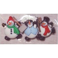 Bottoni decorativi "pupazzi di neve"