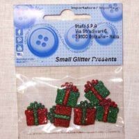 Bottoni decorativi "piccoli regali  scintillanti"
