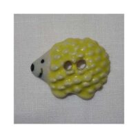 Bottoni decorativi ceramica "porcospino giallo"