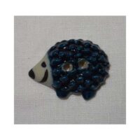 Bottoni decorativi ceramica "porcospino blu"