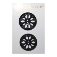Bottoni decorativi nero medi cm 2,3
