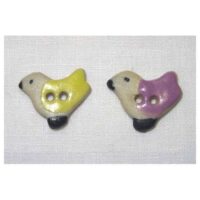 Bottoni decorativi porcellana "passerotti"