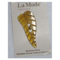 Bottoni decorativi corno "foglia" cm 4,7 x 2