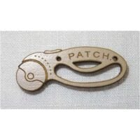 Charme/bottone decorativo "taglierina" cm 3 x 1,1