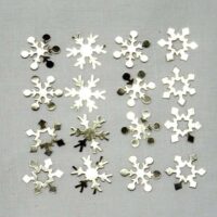 Fiocchi di neve in metallo cm 2/16 pz