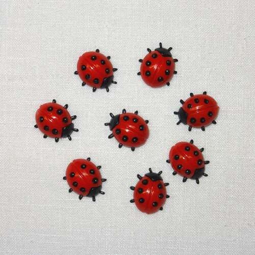 Coccinella in plastica cm 1/8 pz