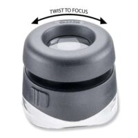 Lente da appoggio con messa a fuoco della lente, carson 10x versaloupe led