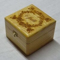 Scatola in legno roselline piccola