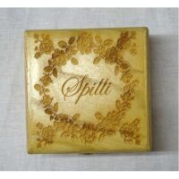 Scatola in legno roselline grande +  gr 250 spilli 2,5