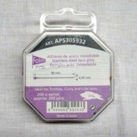 Spilli inox a testa colori misti mm 0,59 x 30 pezzi 200