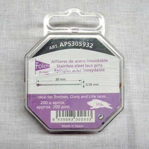 Spilli inox a testa colori misti mm 0,59 x 30 pezzi 200