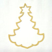 Albero natale in legno cm 22 x 17