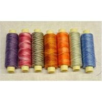 Kit 7 rocchetti cotone nm 40/3 multicolor 200 mt a rocchetto