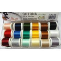 Cotona madeira 8030 nm 30 /200 metri tinta unita cotone kit 18 rocchetti