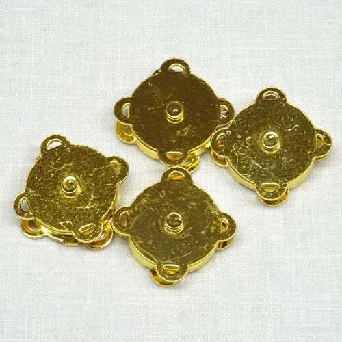 Chiusure magnetiche per borsetta  da cucire mm 18/25 oro  4 pz