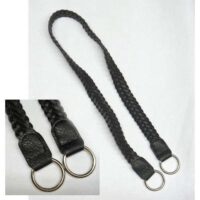 Manico per borsa in similpelle intrecciati cm 91 nero 1 pezzo