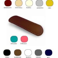 Fondo per borsa in similpelle  ovale cm 30 x 10 tanti colori