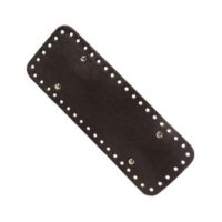 Fondo per borsa in similpelle  cm 28 x 10 nero o marrone