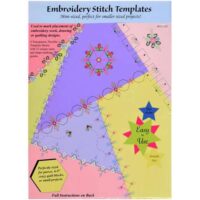 Embroidery stitch templates mini sized