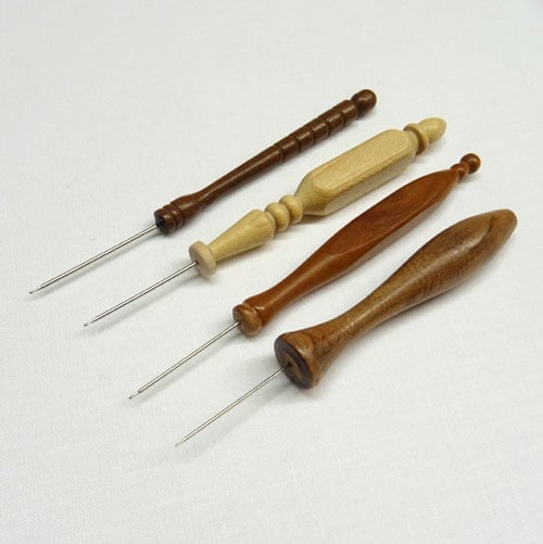 Spilloni per sfilare con punta a pallina, disponibili nelle misure A B C D.