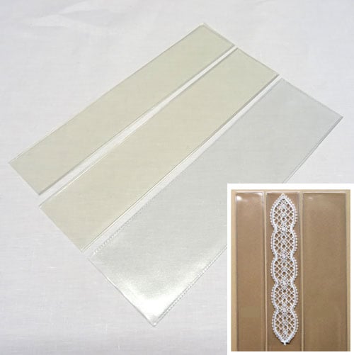 Buste trasparenti per segnalibri in tre misure