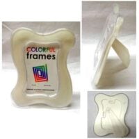 Jolly/cornice rettangolare  in plastica con spazio porta ricamo o merletto