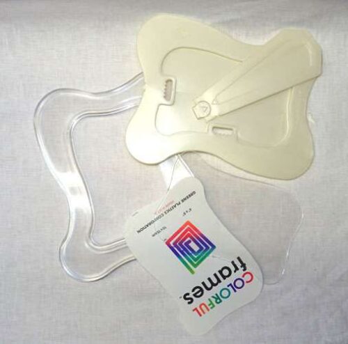 Jolly/cornice rettangolare  in plastica con spazio porta ricamo o merletto - immagine 2