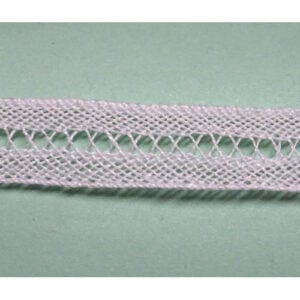 Kit 5,6 metri merletto serpentino doppio mm 25 avorio
