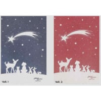 Asciugapiatti "Splendore" Graziano rosso-blu NATALE 2024