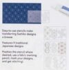 Sashiko stencil traditional collection, pippen sylvia - immagine 2