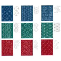 Sashiko stencil traditional collection, pippen sylvia