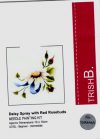Daisy spray with red rosebuds trish burr kit ago pittura - immagine 2