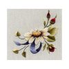 Daisy spray with red rosebuds trish burr kit ago pittura
