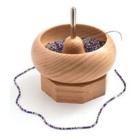 Bacinella rotante per perline in legno spin & string mini cm 9