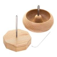 Bacinella rotante per perline in legno spin & string mini cm 9