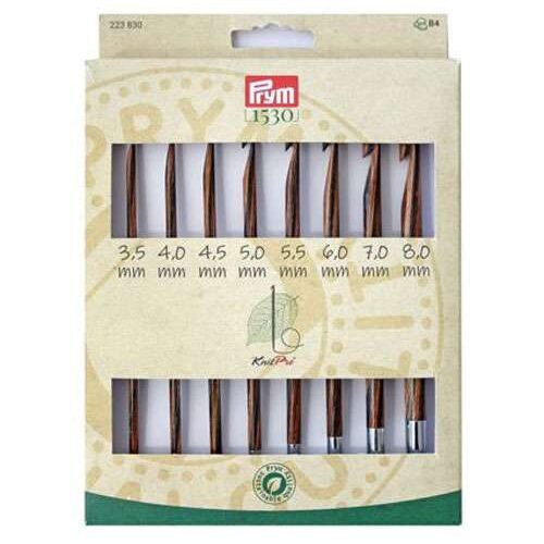 Kit 8 uncinetti tunisini circolari intercambiabili knit pro prym 223830