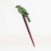 Knitpro chirpy parrot shawl pins /spillone in legno per scialli