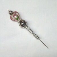 Punteruolo foradisegni "cuore fiorargento" con mandrino regolabile by roberta dazzini