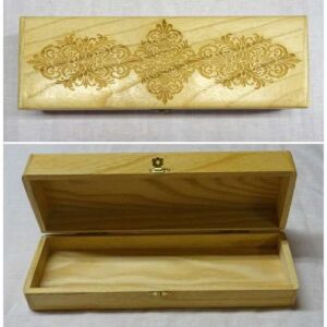 Scatola rettangolare in legno cm 18,2 x 13,2 x 6,2