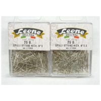 Spilli leone in ottone nichelato gr 25