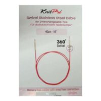 Cavi girevoli swivel stainless steel per punte intercambiabili knit pro