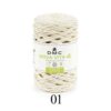 Nova vita 4 dmc cotone riciclato/ maglia-uncinetto-macrame' gr 250/200mt tinta unita 385 - immagine 2