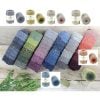 Nova vita 4 dmc cotone riciclato/ maglia-uncinetto-macrame' gr 250/200mt multicolor 386